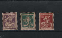 Schweiz Michel Cat.No. Mnh/** 130/132 - Unused Stamps