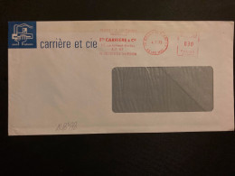 LETTRE CARRIERE ET CIE EMA T 4143 à 030 Du 4 7 72 76 ROUEN ST CLEMENT + MATERIELS & EQUIPEMENTS INDUSTRIELS ETS CARRIERE - Affrancature Meccaniche Rosse (EMA)