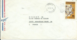 CAMEROUN LETTRE PAR AVION 100f DOUALA POUR  MARSEILLE ( BOUCHES DU RHONE ) DE 1981  LETTRE COVER - Camerún (1960-...)