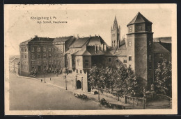 AK Königsberg, Königliches Schloss, Hauptwache  - Ostpreussen