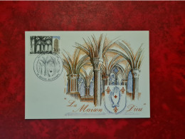 Carte MAXIMUM  PARIS   1983 BRUERE ALLICHAMPS ABBAYE DE NOIPLAC - 1980-1989