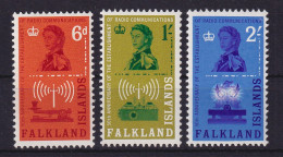 Falkland-Inseln 1962 Funkkommunikation Mi.-Nr. 138-140 Postfrisch ** - Falklandinseln