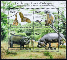 TOGO - ANIMAUX SAUVAGES - N° 2632 A 2635 ET BF 507 ET 520 - NEUF** MNH - Other & Unclassified