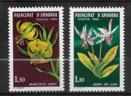 ANDORRE FRANÇAIS N° 286/87  " FLEURS " - Unused Stamps