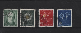 Schweiz Michel Cat.No. Used 424/427 - Usati