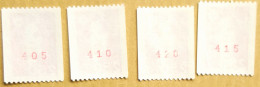 Lot 4 Timbres Roulette Briat, 2719a, Marianne, Bicentenaire, 2,50F - Coil Stamps