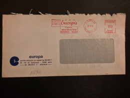 LETTRE EUROPA EMA P 9223 à 050 Du 22 9 72 75 PARIS 68 + SNC EUROPA + MACHINES OLYMPIA + PAPIERS BOBINES TELEX - EMA (Print Machine)