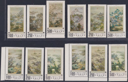 TAIWAN 1970/1971, "The 12 Months Hanging Scrolls", 4 Series UM - Lots & Serien