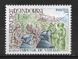 ANDORRE FRANÇAIS N° 272 "  TRIBUNAL DE VISURA " - Unused Stamps