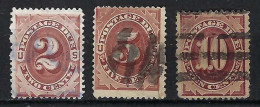 ETATS UNIS Taxe Ca.1887: Lot D'obl. - Postage Due