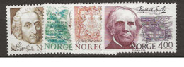 1986 MNH Norway, Mi 954-57 Postfris** - Unused Stamps