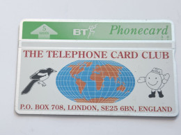 United Kingdom-(BTG-211)-Telephone Card Club-(3)-(208)(5units)(309G56200)(tirage-1.000)-price Cataloge-10.00£-mint - BT Edición General