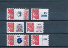 France 2003 - 3587A (2x) Et 3587Aa (4x) Timbres Personnalisés Marianne Du 14 Juillet Logo Céres, TPP Et Privé  - Neuf - Neufs