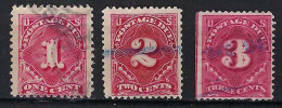 ETATS UNIS Taxe Ca.1894: Lot D'obl. - Postage Due