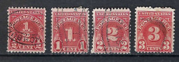 ETATS UNIS Taxe Ca.1930: Lot D'obl. - Postage Due