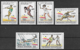 CENTRAFRIQUE - JEUX OLYMPIQUES DE BARCELONE EN 1992 - N° 831 A 834 ET PA 394 A 395 - NEUF** MNH - Ete 1992: Barcelone