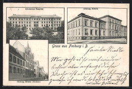 AK Freiburg I. B., Klinisches Hospital Und Chirurg. Klinik Mit Neubau  - Freiburg I. Br.