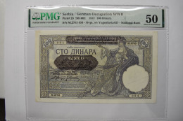 Banknotes SERBIA: 100 Dinara (1.5.1941) PMG 50 - Serbien