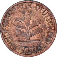 Monnaie, Allemagne, Pfennig, 1991 - 1 Pfennig