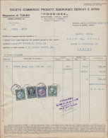 Torino 1934, Prosidea, Commercio Prodotti Siderurgici, Fattura, Marche Da Bollo - Italia