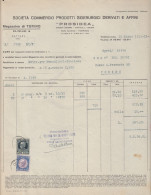 Torino 1933, Prosidea, Commercio Prodotti Siderurgici, Fattura, Marche Da Bollo - Italia