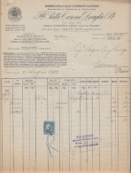 Torino 1932, F.lli Palli Caroni Deaglio, Fabbrica Di Calce E Cementi, Fattura - Italia