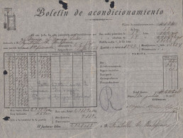 Fuentes De Béjar 1928 - Boletin De Acondicionamiento - Fattura Epoca - Spagna