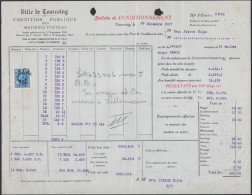 Ville De Tourcoing 1927 - Bulletin De Conditionnement - Fattura - Marca - 1900 – 1949