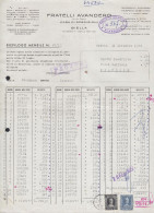 Biella 1956 - Fratelli Avandero - Casa Di Spedizione - Fattura Epoca - Italien