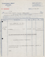 Ensival-Verviers 1954 - Etablissements Pirnay - Fattura Epoca - 1950 - ...