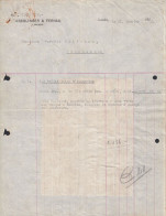 London 1922 - Kreglinger & Fernau - Fattura Epoca - Marche Da Bollo - Verenigd-Koninkrijk
