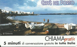 Italy: Telecom Italia Chiama Gratis - Caffé Del Porto. Mint - Publiques Publicitaires