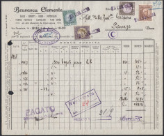 Biella 1938 - Brusasca Clemente - Calce, Cementi - Documento Commerciale - Italia