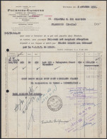 France 1952 - Roubaix - Fourniez-Gadenne - Laines Et Déchets - Fattura - 1900 – 1949