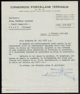 Milano 1941 - Consorzio Porcellane Terraglie - Documento Commerciale - Italy