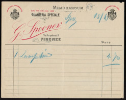 Firenze - G. Spooner - Guantiera Speciale - Memorandum - Forniture S.A.R. - Italien