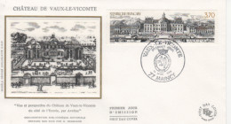 FRANCE-Premier Jour D'émission-Château De Vaux Le Vicomte-cachet De Maincy Du 14.07.89 - Documents Of Postal Services