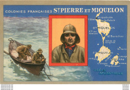 SAINT PIERRE ET MIQUELON COLONIE  FRANCAISE PUBLICITE PRODUITS DU LION NOIR - Saint-Pierre E Miquelon