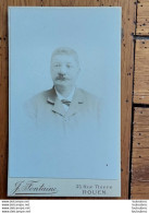PHOTO CDV  FONTAINE 35 RUE THIERS A ROUEN  10.50 X 6 CM - Alte (vor 1900)