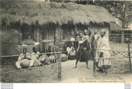 VILLAGE SOUDANAIS DANSE GUERRIERE EXPOSITION COLONIALE 1907 - Soudan