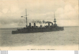 LE CROISEUR MARSEILLAISE A BREST - Warships