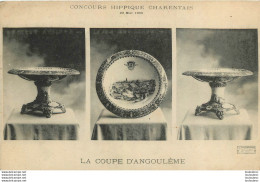 CONCOURS HIPPIQUE CHARENTAIS  23 MAI 1909 LA COUPE D'ANGOULEME - Hippisme