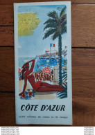DEPLIANT TOURISTIQUE COTE D'AZUR SOCIETE DES CHEMINS DE FER FRANCAIS - Toeristische Brochures