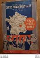 CARTE DEPARTEMENTALE 200 000e BLONDEL LA ROUGERY N°42 ET 69 LOIRE ET RHONE - Roadmaps