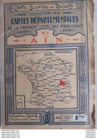 CARTE BLONDEL LA ROUGERY N°1 AIN  AU 200.000e PARFAIT ETAT 1930 - Cartes Routières