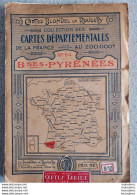 CARTE BLONDEL LA ROUGERY N°64 BASSES PYRENEES  AU 200.000e PARFAIT ETAT 1930 - Roadmaps