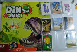 Dino E Amici Per Imparare.dinosauri.album+set Completo Figurine+ Set Lettere.FOL.BO.2018 No Panini - Autres & Non Classés