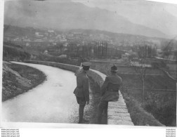 SOLDATS ETRANGERS OBSERVATION   PREMIERE GUERRE PHOTO ORIGINALE 18 X 13 CM - Oorlog, Militair