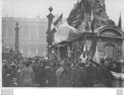 PARIS STATUE DE STRASBOURG PLACE DE LA CONCORDE   PREMIERE GUERRE PHOTO ORIGINALE 18 X 13 CM - Guerre, Militaire