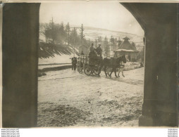 GROUPE DE SOLDATS EN HIVER  PREMIERE GUERRE PHOTO ORIGINALE 18 X 13 CM - Krieg, Militär